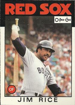 1986 O-Pee-Chee Baseball Cards 320     Jim Rice